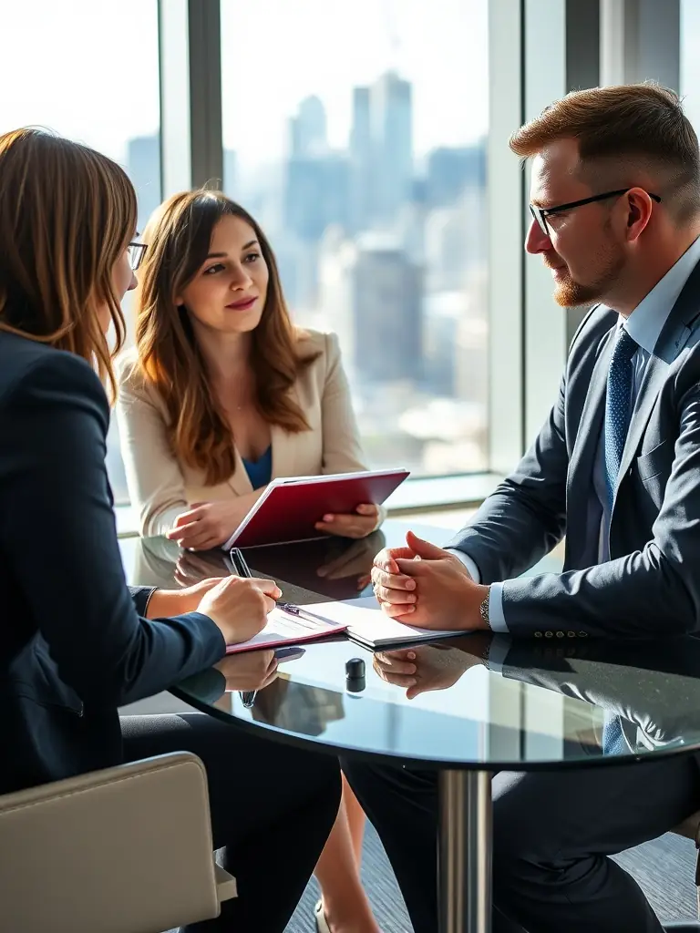 A professional interpreter in a virtual meeting, seamlessly facilitating communication between participants, showcasing the platform's remote interpreting capabilities.
