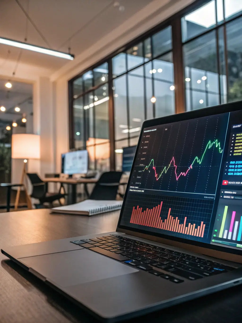 A dashboard displaying real-time revenue tracking with clear graphs and charts, illustrating financial performance.
